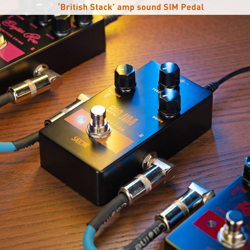 SATONE S808 Big Jim Distortion Electric Guitar Effect Pedal - Rich Gain Distortion Effect Preset Acoustic Metal Pedal with True Bypass - Image 5